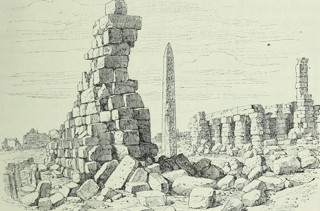 An illustration from Histoire de l'art dans l'antiquité: Égypte, Assyrie, Perse, Asie Mineure, Grece, Etrurie, Rome, 1882, leaf 476