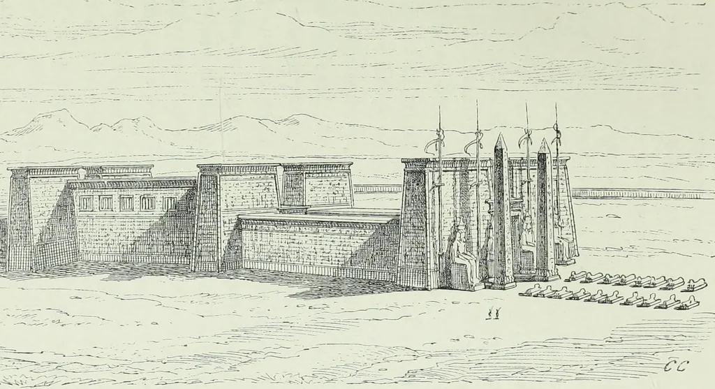 An illustration from Histoire de l'art dans l'antiquité: Égypte, Assyrie, Perse, Asie Mineure, Grece, Etrurie, Rome, 1882, leaf 480