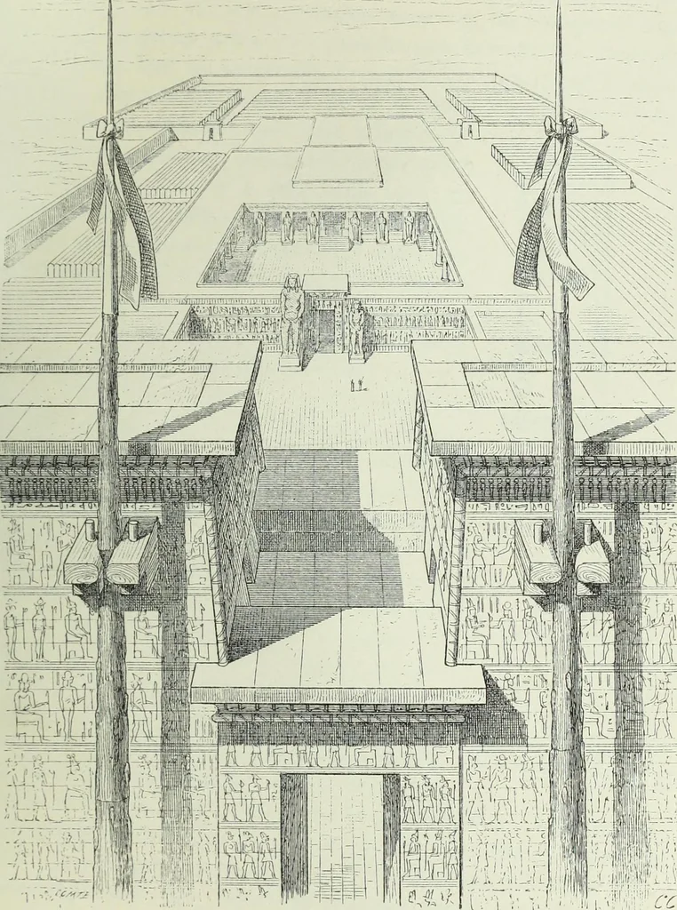 An illustration from Histoire de l'art dans l'antiquité: Égypte, Assyrie, Perse, Asie Mineure, Grece, Etrurie, Rome, 1882, leaf 488