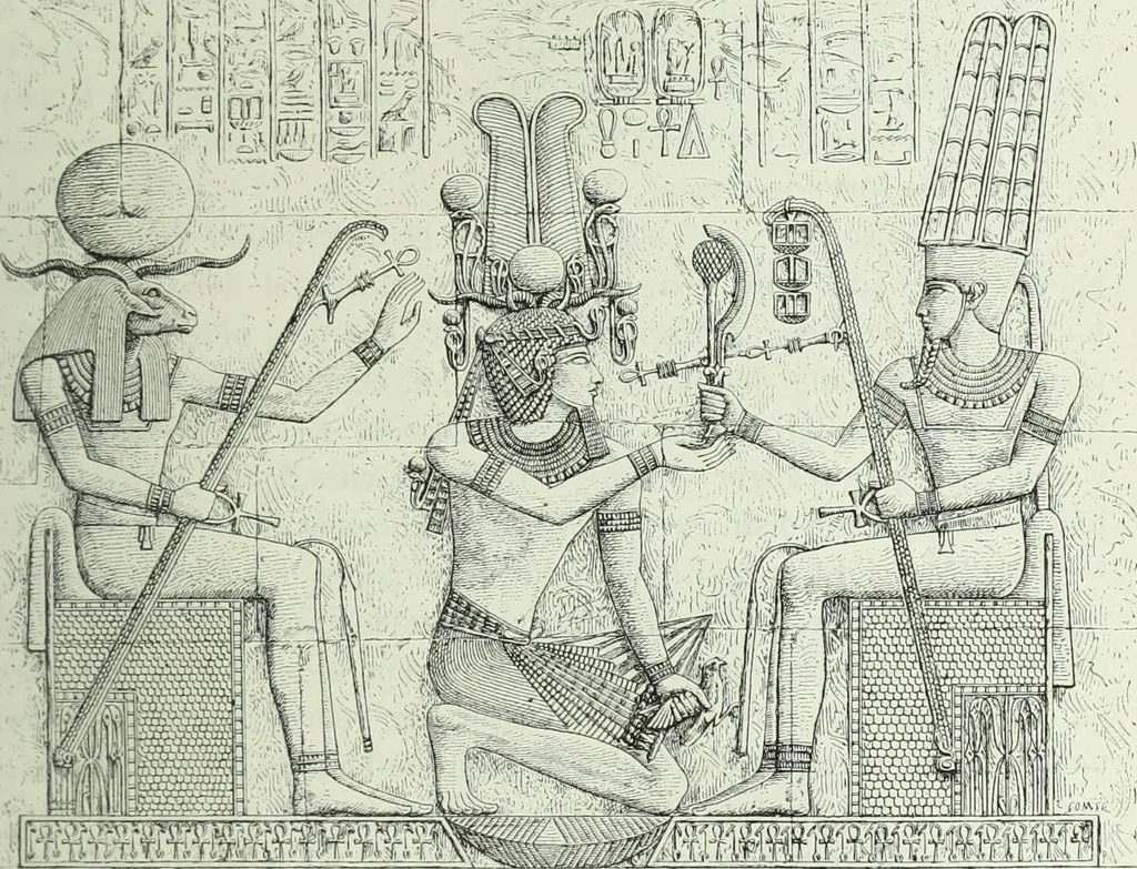 An illustration from Histoire de l'art dans l'antiquité: Égypte, Assyrie, Perse, Asie Mineure, Grece, Etrurie, Rome, 1882, leaf 498