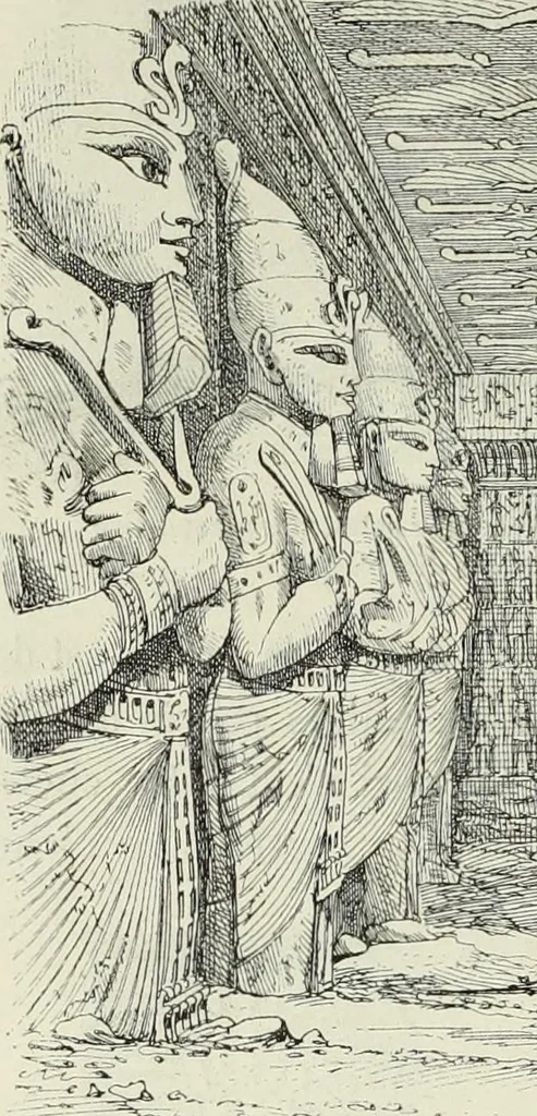 An illustration from Histoire de l'art dans l'antiquité: Égypte, Assyrie, Perse, Asie Mineure, Grece, Etrurie, Rome, 1882, leaf 523