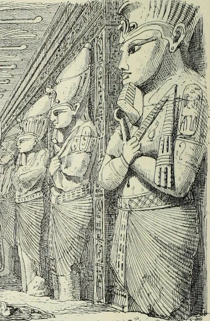 An illustration from Histoire de l'art dans l'antiquité: Égypte, Assyrie, Perse, Asie Mineure, Grece, Etrurie, Rome, 1882, leaf 523