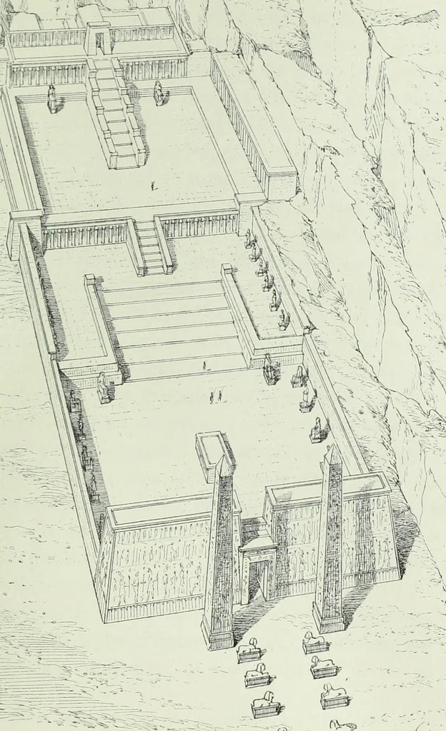 An illustration from Histoire de l'art dans l'antiquité: Égypte, Assyrie, Perse, Asie Mineure, Grece, Etrurie, Rome, 1882, leaf 532