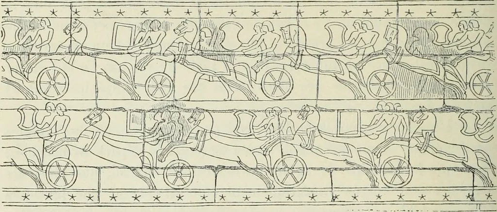 An illustration from Histoire de l'art dans l'antiquité: Égypte, Assyrie, Perse, Asie Mineure, Grece, Etrurie, Rome, 1882, leaf 545