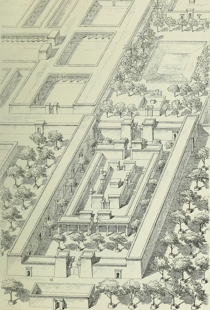 An illustration from Histoire de l'art dans l'antiquité: Égypte, Assyrie, Perse, Asie Mineure, Grece, Etrurie, Rome, 1882, leaf 570