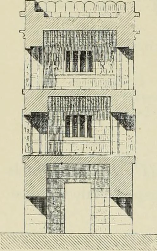 An illustration from Histoire de l'art dans l'antiquité: Égypte, Assyrie, Perse, Asie Mineure, Grece, Etrurie, Rome, 1882, leaf 573