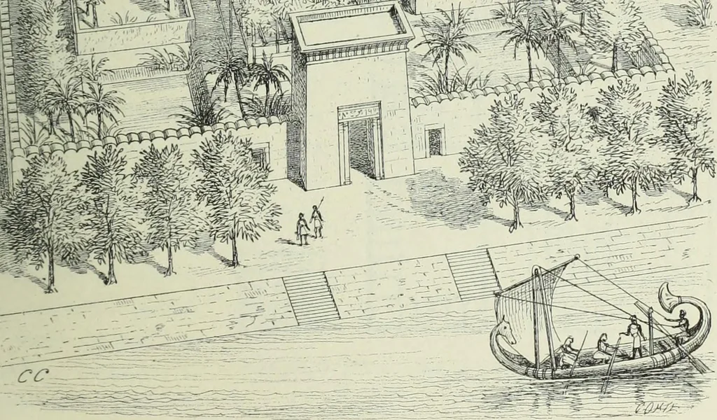 An illustration from Histoire de l'art dans l'antiquité: Égypte, Assyrie, Perse, Asie Mineure, Grece, Etrurie, Rome, 1882, leaf 588