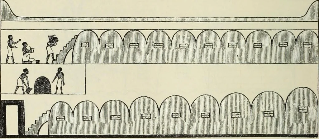 An illustration from Histoire de l'art dans l'antiquité: Égypte, Assyrie, Perse, Asie Mineure, Grece, Etrurie, Rome, 1882, leaf 593