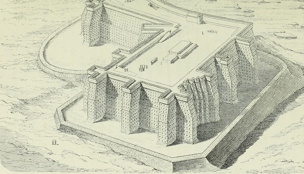 An illustration from Histoire de l'art dans l'antiquité: Égypte, Assyrie, Perse, Asie Mineure, Grece, Etrurie, Rome, 1882, leaf 600