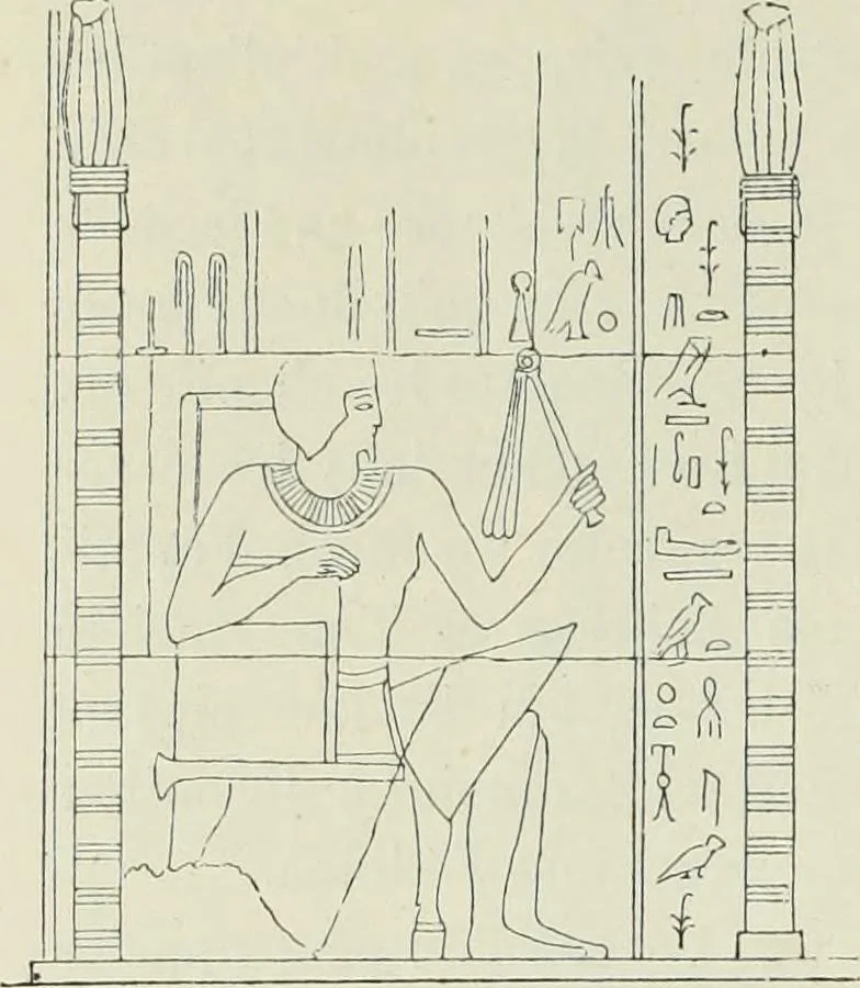 An illustration from Histoire de l'art dans l'antiquité: Égypte, Assyrie, Perse, Asie Mineure, Grece, Etrurie, Rome, 1882, leaf 645