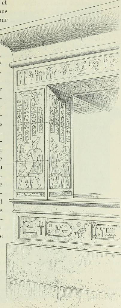 An illustration from Histoire de l'art dans l'antiquité: Égypte, Assyrie, Perse, Asie Mineure, Grece, Etrurie, Rome, 1882, leaf 664