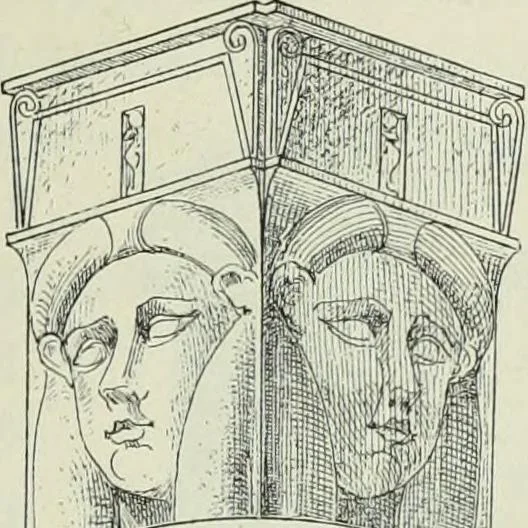 An illustration from Histoire de l'art dans l'antiquité: Égypte, Assyrie, Perse, Asie Mineure, Grece, Etrurie, Rome, 1882, leaf 676