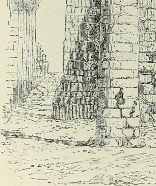 An illustration from Histoire de l'art dans l'antiquité: Égypte, Assyrie, Perse, Asie Mineure, Grece, Etrurie, Rome, 1882, leaf 705