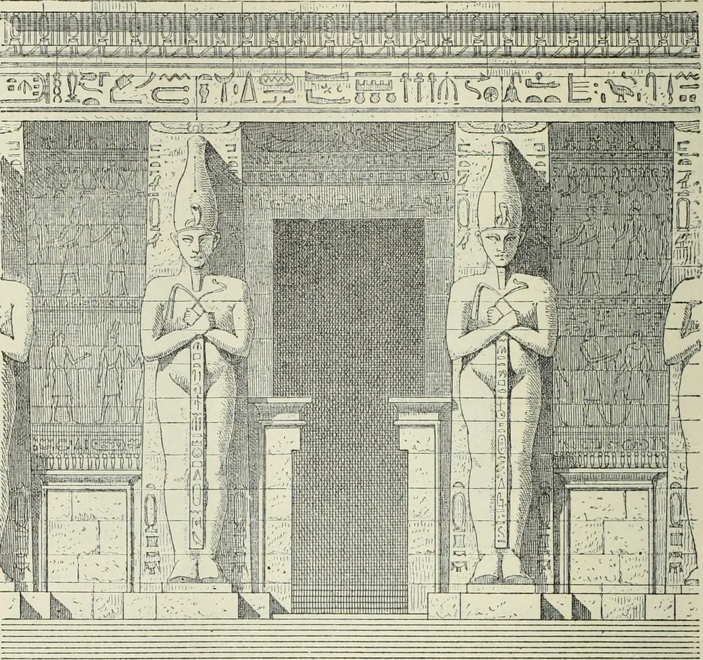 An illustration from Histoire de l'art dans l'antiquité: Égypte, Assyrie, Perse, Asie Mineure, Grece, Etrurie, Rome, 1882, leaf 709