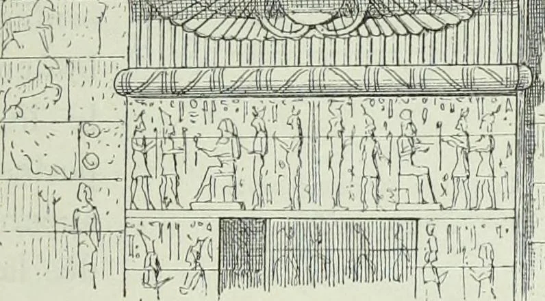 An illustration from Histoire de l'art dans l'antiquité: Égypte, Assyrie, Perse, Asie Mineure, Grece, Etrurie, Rome, 1882, leaf 710