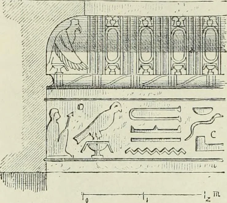 An illustration from Histoire de l'art dans l'antiquité: Égypte, Assyrie, Perse, Asie Mineure, Grece, Etrurie, Rome, 1882, leaf 711