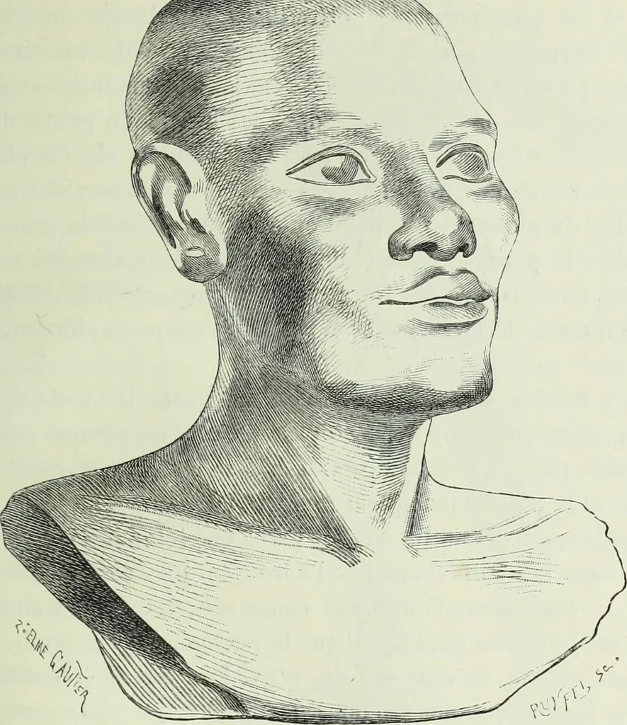 An illustration from Histoire de l'art dans l'antiquité: Égypte, Assyrie, Perse, Asie Mineure, Grece, Etrurie, Rome, 1882, leaf 758
