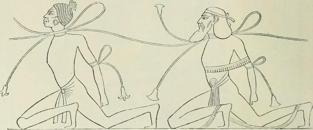 An illustration from Histoire de l'art dans l'antiquité: Égypte, Assyrie, Perse, Asie Mineure, Grece, Etrurie, Rome, 1882, leaf 821