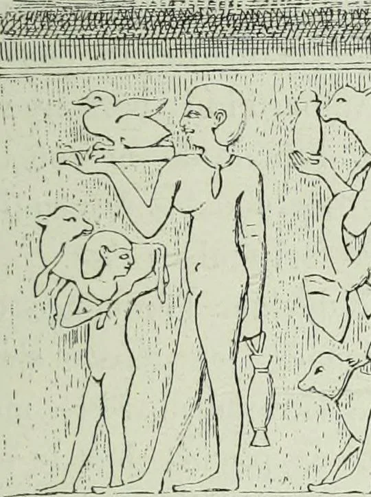An illustration from Histoire de l'art dans l'antiquité: Égypte, Assyrie, Perse, Asie Mineure, Grece, Etrurie, Rome, 1882, leaf 834
