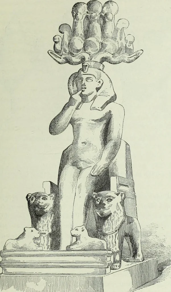 An illustration from Histoire de l'art dans l'antiquité: Égypte, Assyrie, Perse, Asie Mineure, Grece, Etrurie, Rome, 1882, leaf 836