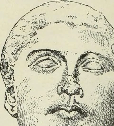 An illustration from Histoire de l'art dans l'antiquité: Égypte, Assyrie, Perse, Asie Mineure, Grece, Etrurie, Rome, 1882, leaf 837