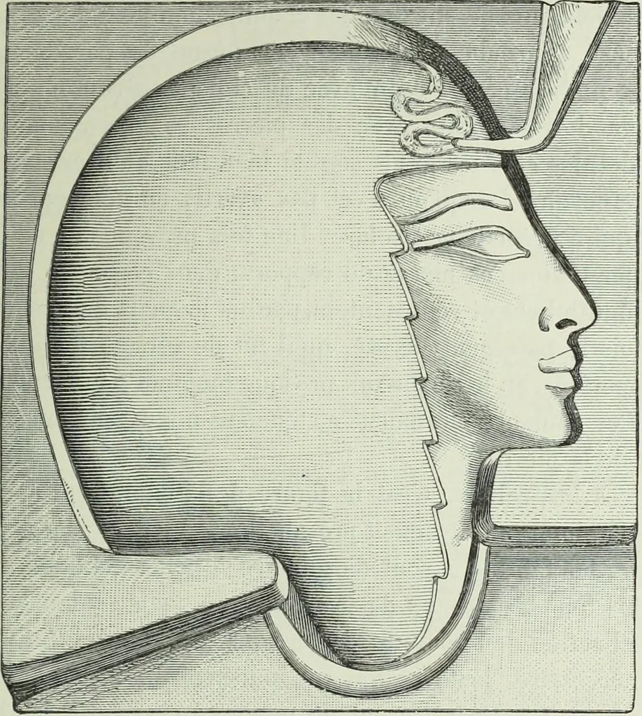 An illustration from Histoire de l'art dans l'antiquité: Égypte, Assyrie, Perse, Asie Mineure, Grece, Etrurie, Rome, 1882, leaf 848