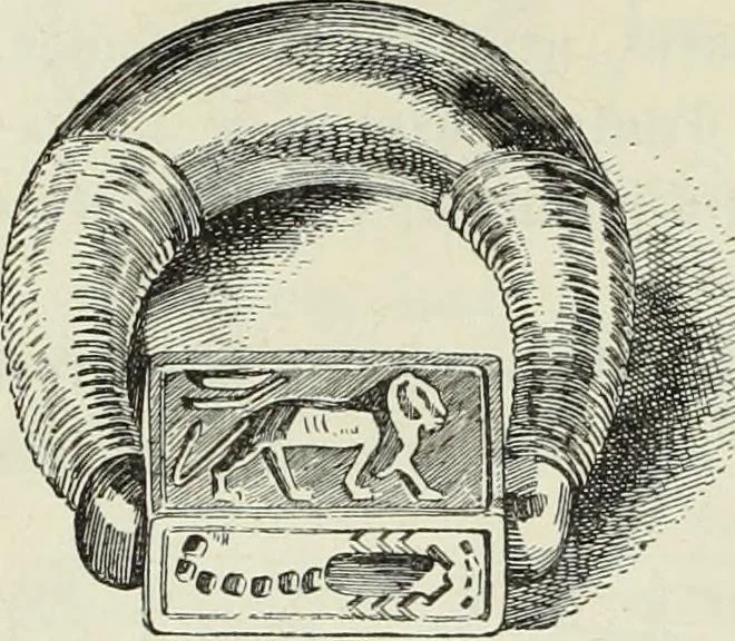 An illustration from Histoire de l'art dans l'antiquité: Égypte, Assyrie, Perse, Asie Mineure, Grece, Etrurie, Rome, 1882, leaf 853