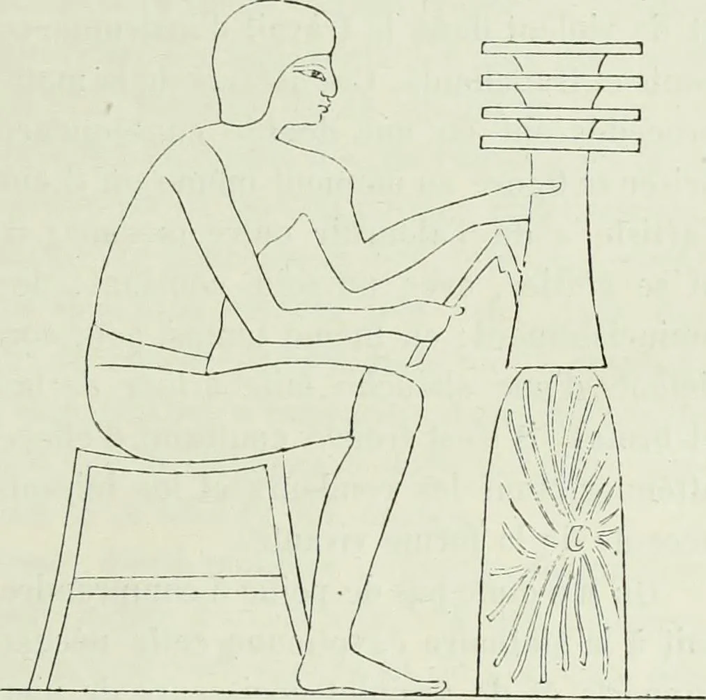 An illustration from Histoire de l'art dans l'antiquité: Égypte, Assyrie, Perse, Asie Mineure, Grece, Etrurie, Rome, 1882, leaf 872
