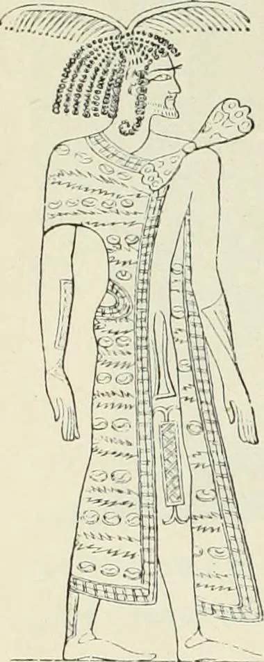 An illustration from Histoire de l'art dans l'antiquité: Égypte, Assyrie, Perse, Asie Mineure, Grece, Etrurie, Rome, 1882, leaf 909