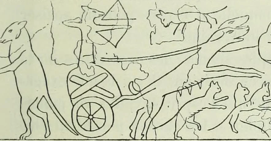 An illustration from Histoire de l'art dans l'antiquité: Égypte, Assyrie, Perse, Asie Mineure, Grece, Etrurie, Rome, 1882, leaf 918