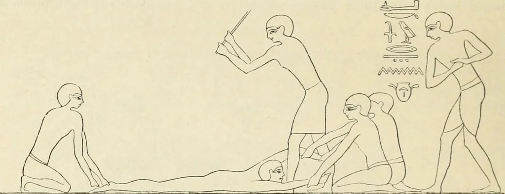 An illustration from Histoire de l'art dans l'antiquité: Égypte, Assyrie, Perse, Asie Mineure, Grece, Etrurie, Rome, 1882, leaf 95