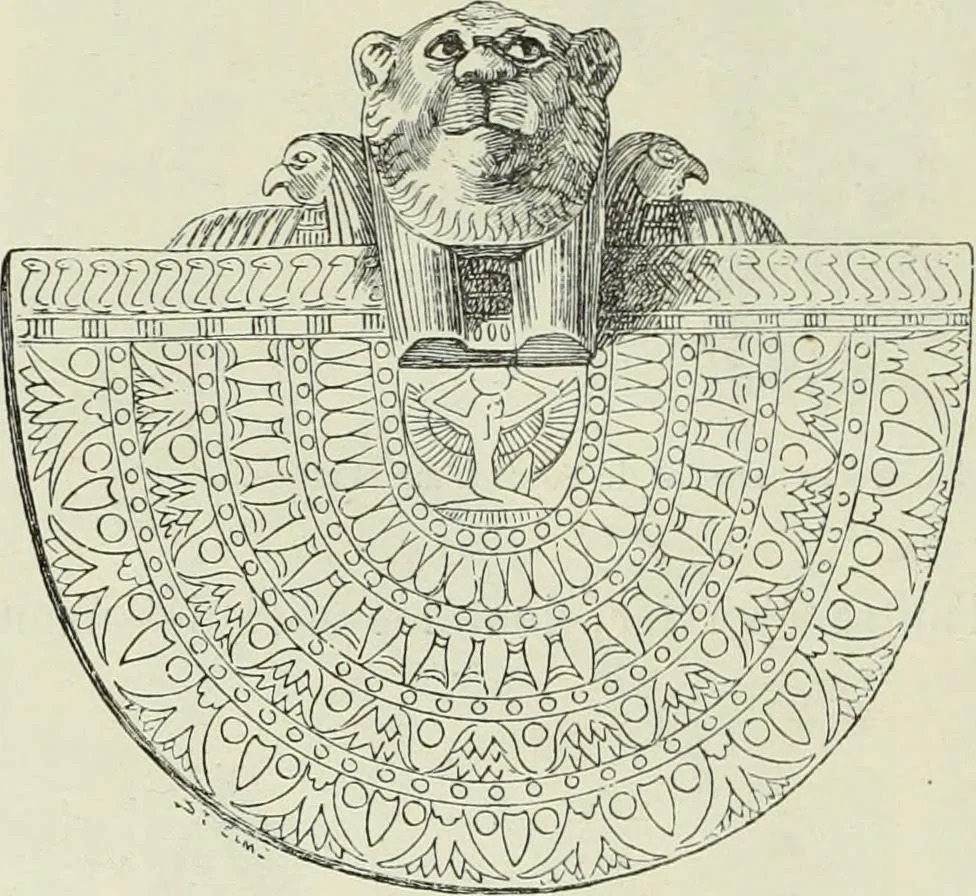 An illustration from Histoire de l'art dans l'antiquité: Égypte, Assyrie, Perse, Asie Mineure, Grece, Etrurie, Rome, 1882, leaf 955