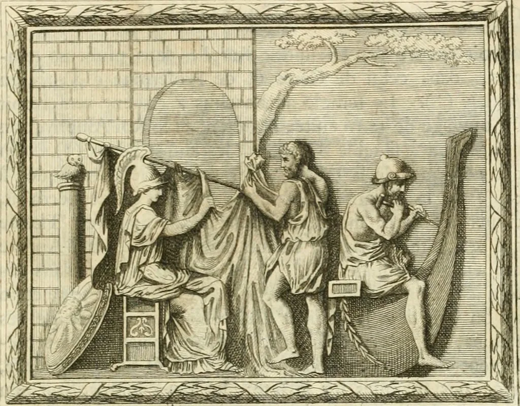 An illustration from Histoire de l'art de l'antiquité, 1781, leaf 218