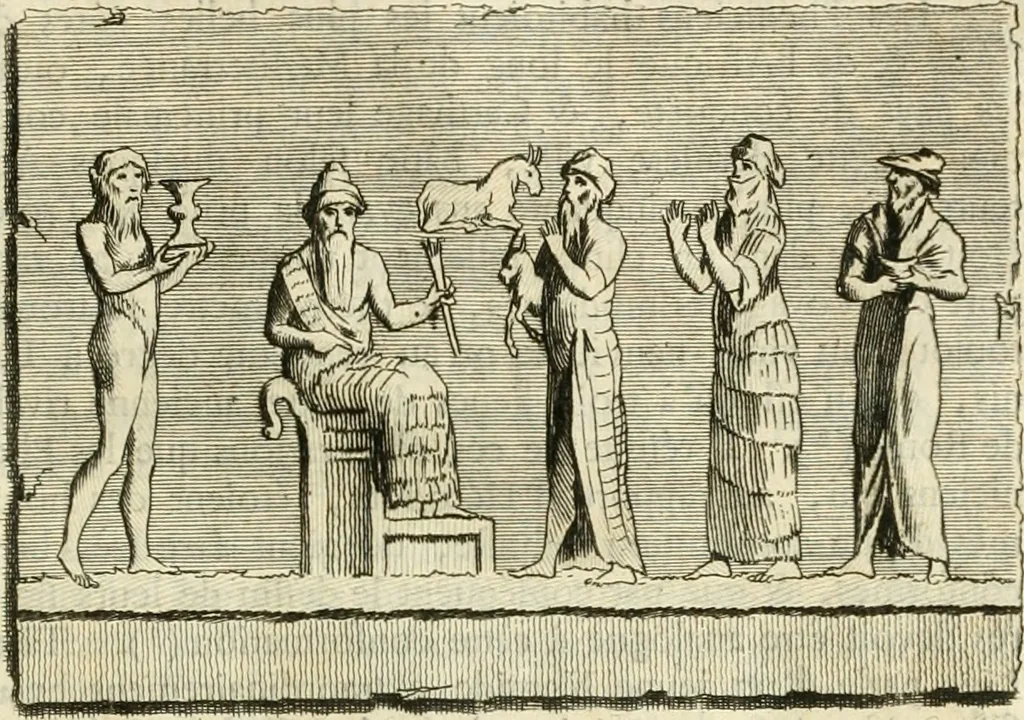 An illustration from Histoire de l'art de l'antiquité, 1781, leaf 318