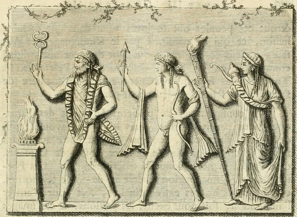 An illustration from Histoire de l'art de l'antiquité, 1781, leaf 348