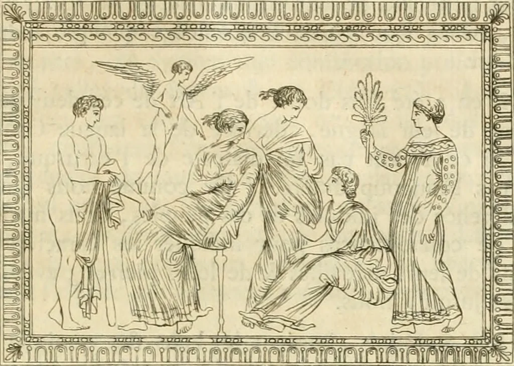 An illustration from Histoire de l'art de l'antiquité, 1781, leaf 384