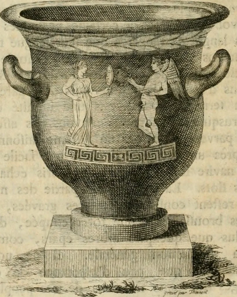 An illustration from Histoire de l'art de l'antiquité, 1781, leaf 413