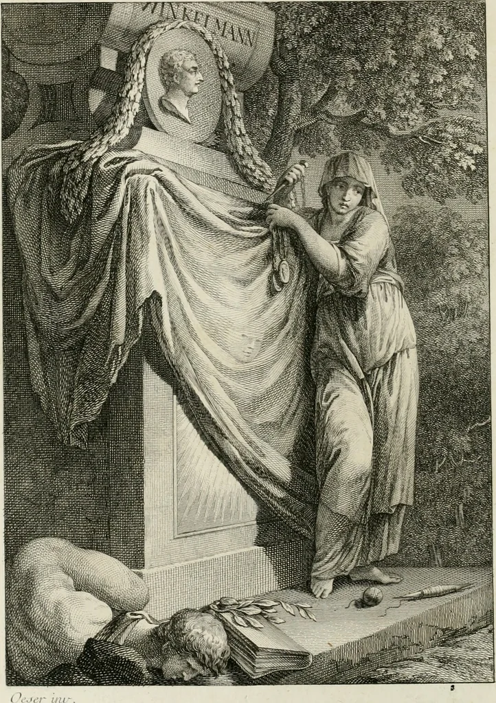 An illustration from Histoire de l'art de l'antiquité, 1781, leaf 7