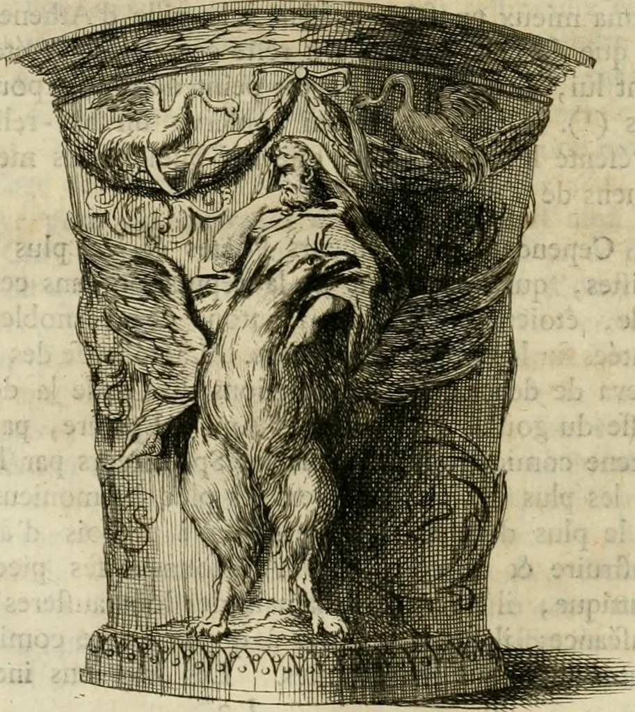 An illustration from Histoire de l'art de l'antiquité, 1781, leaf 75