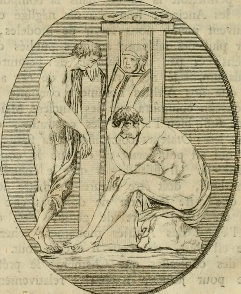 An illustration from Histoire de l'art de l'antiquité, 1781, leaf 125