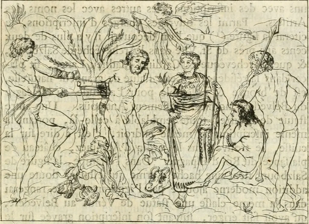 An illustration from Histoire de l'art de l'antiquité, 1781, leaf 358