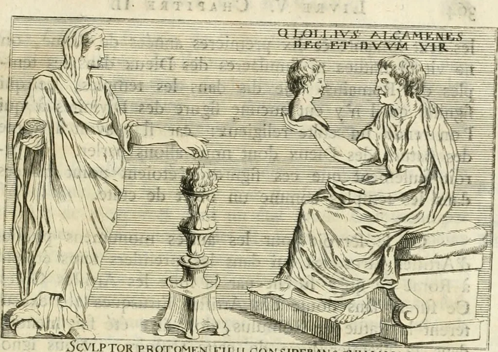 An illustration from Histoire de l'art de l'antiquité, 1781, leaf 368
