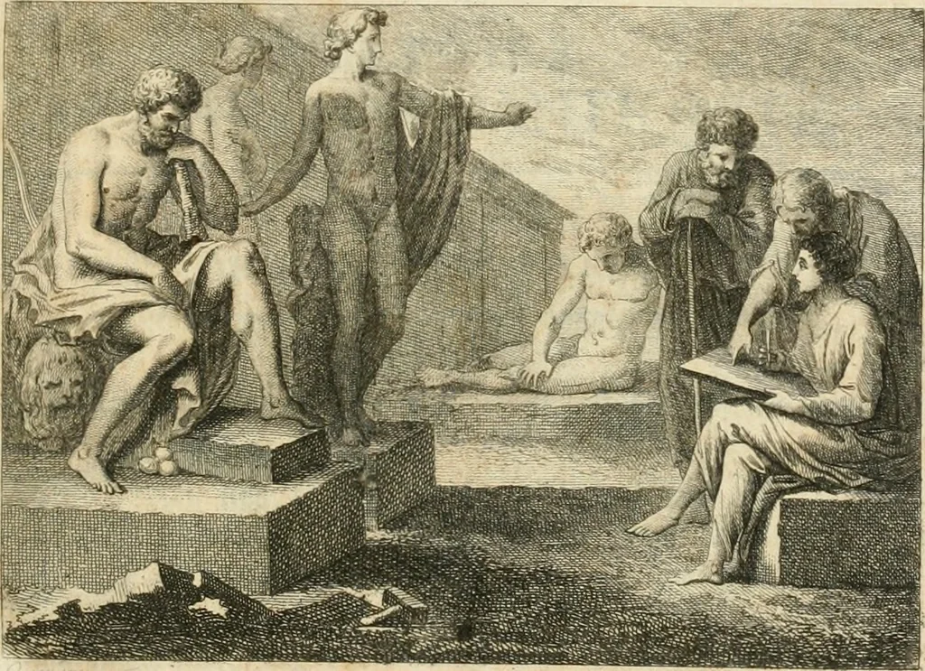 An illustration from Histoire de l'art de l'antiquité, 1781, leaf 4
