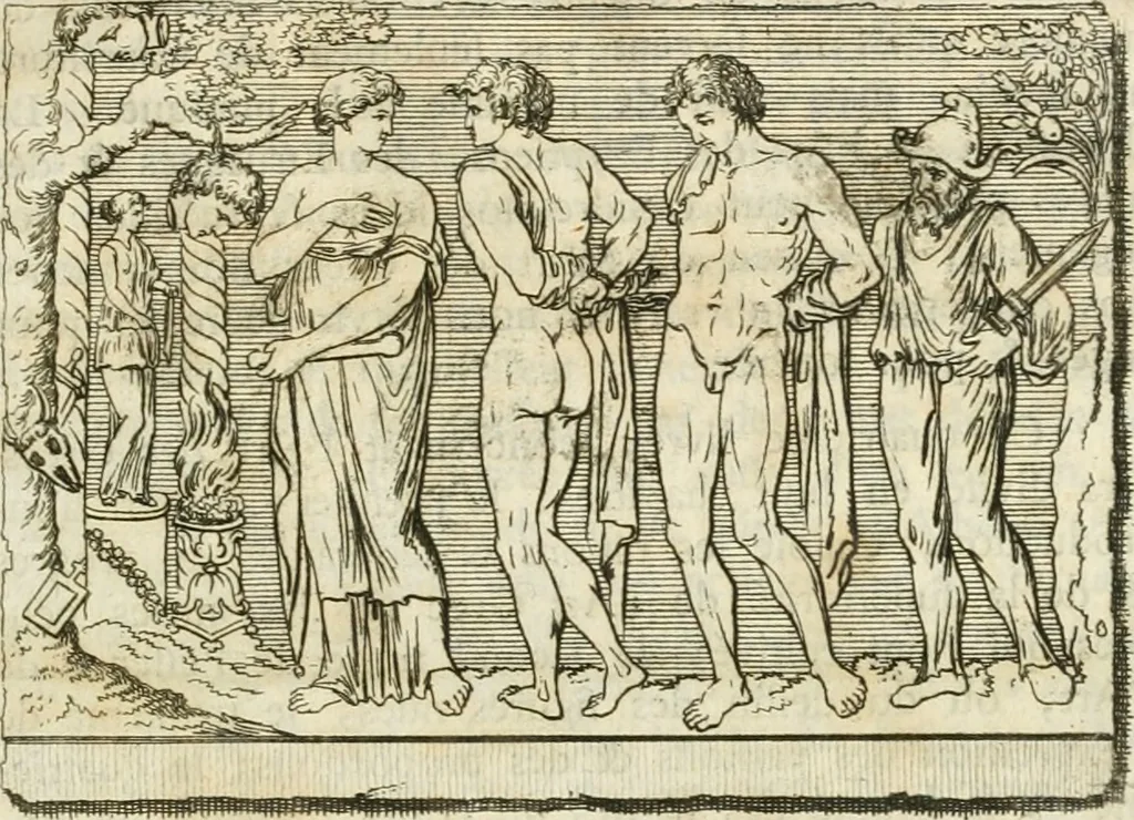 An illustration from Histoire de l'art de l'antiquité, 1781, leaf 6