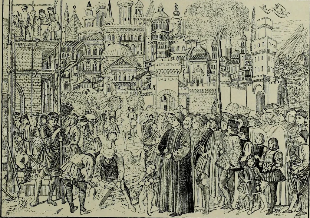 An illustration from Histoire de l'art pendant la Renaissance, 1889, leaf 54
