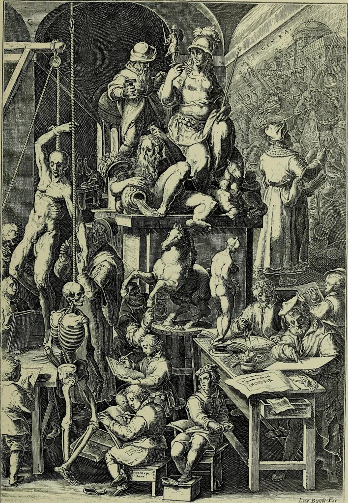 An illustration from Histoire de l'art pendant la Renaissance, 1889, leaf 207