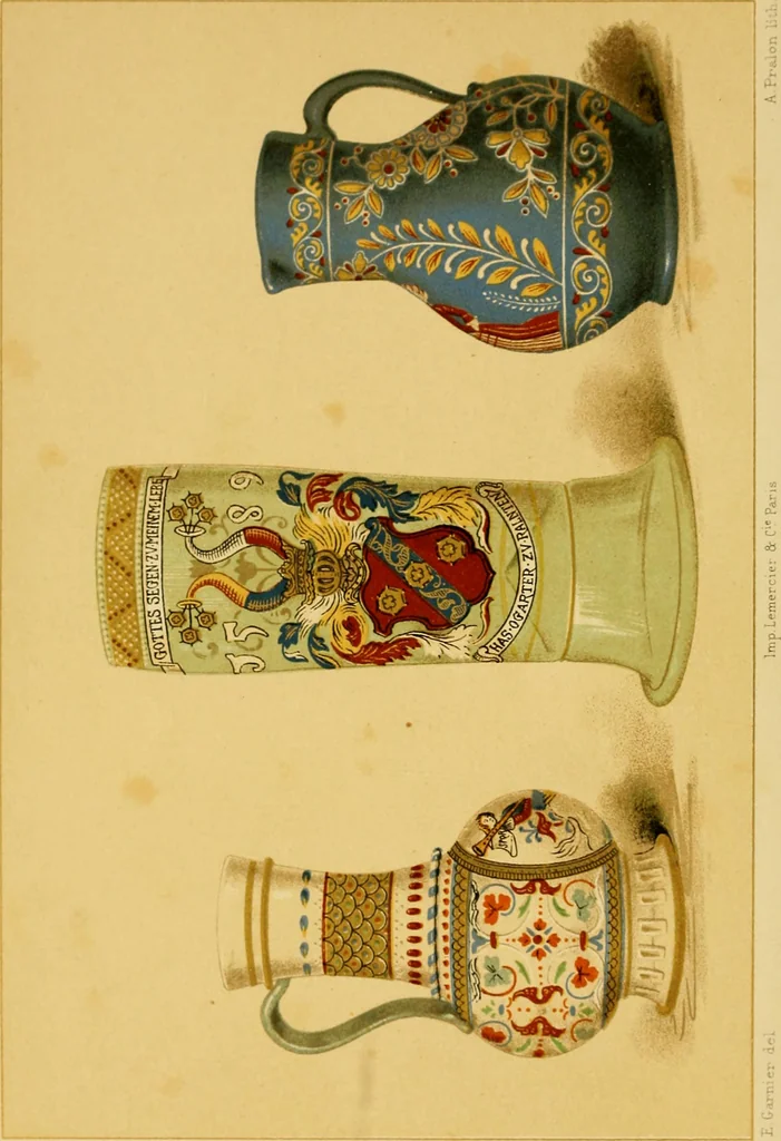 An illustration from Histoire de la verrerie et de l'émaillerie, 1886, leaf 10