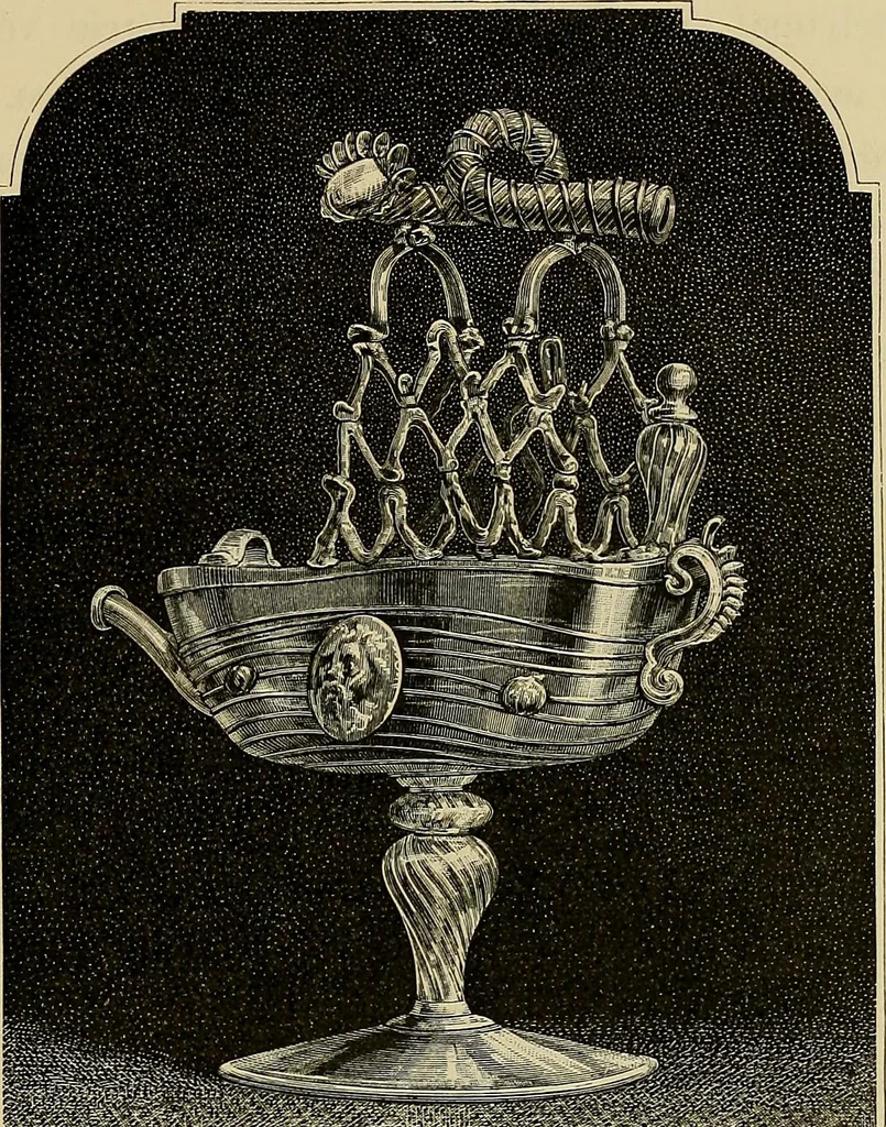 An illustration from Histoire de la verrerie et de l'émaillerie, 1886, leaf 115