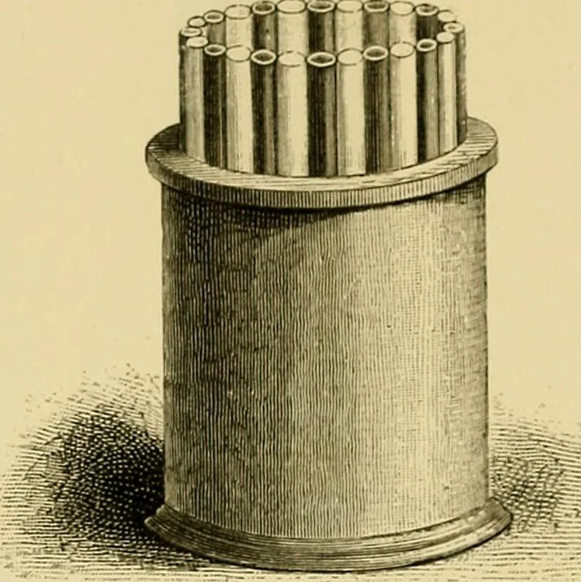 An illustration from Histoire de la verrerie et de l'émaillerie, 1886, leaf 124
