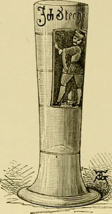 An illustration from Histoire de la verrerie et de l'émaillerie, 1886, leaf 292